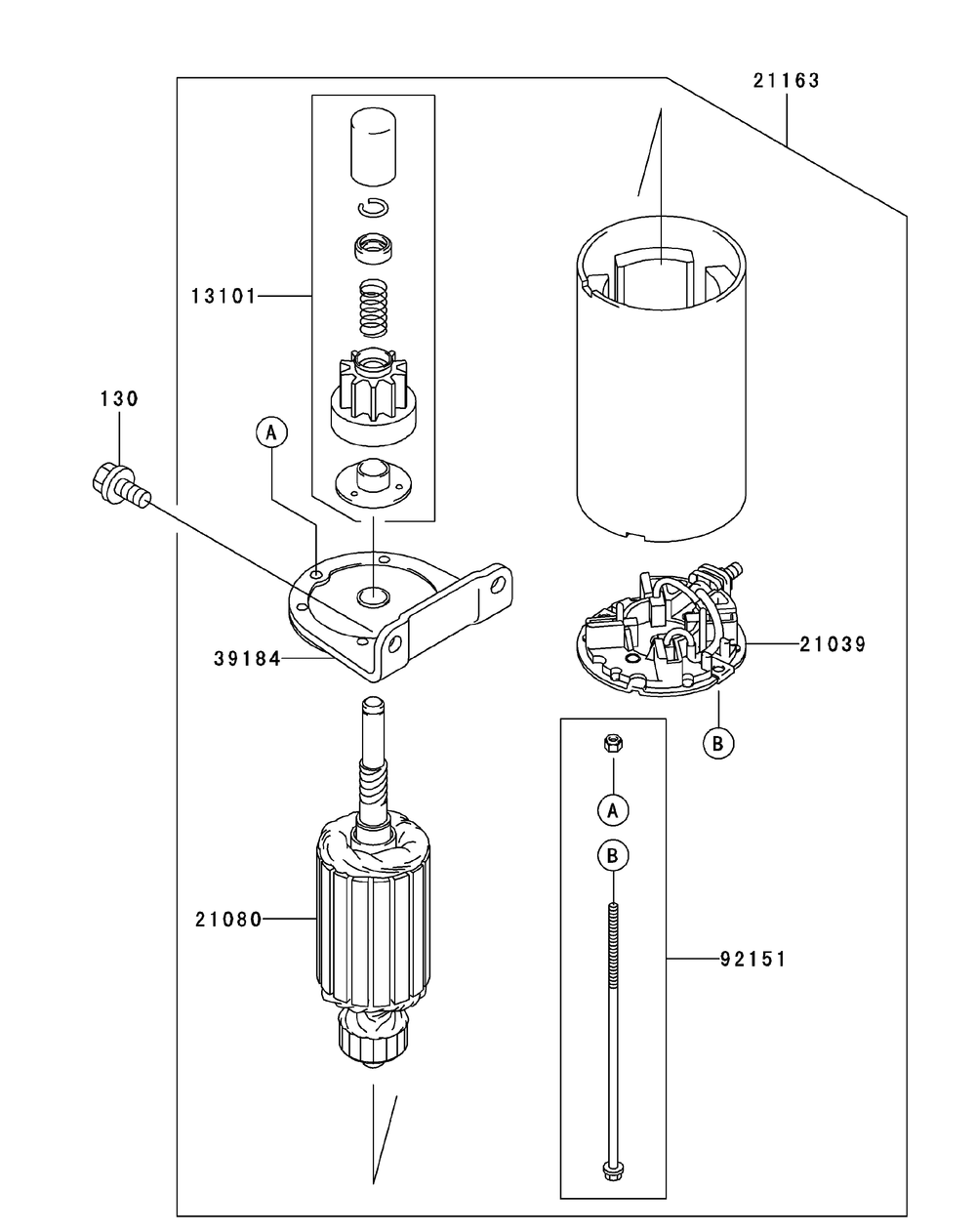 Fh580v-As11 Starter Diagram and Parts List for ENFORCER44 53AI3AGF750-19HP Cub Cadet Lawn Tractor